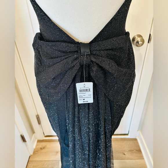 Tracy Glitter Bow Mini Party Dress - Picture 4 of 7